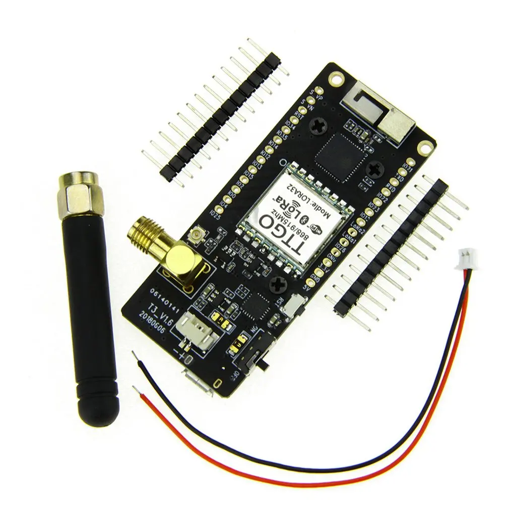 TTGO LORA32 868/915Mhz 433MHz SX1276 ESP32 Oled-display BT Wireless WIFI Lora development board Adapter Board
TTGO LORA32 868/915Mhz 433MHz SX1276 ESP32 Oled-display BT Wireless WIFI Lora development board Adapter Board