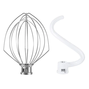 Wire Mixer for KNS256CDH Dough Hook and KN256WW 6-Wire Mixer, for 5 Quart Lift Vertical Mixer, Bowl Lift Vertical Mixer
Wire Mixer for KNS256CDH Dough Hook and KN256WW 6-Wire Mixer, for 5 Quart Lift Vertical Mixer, Bowl Lift Vertical Mixer