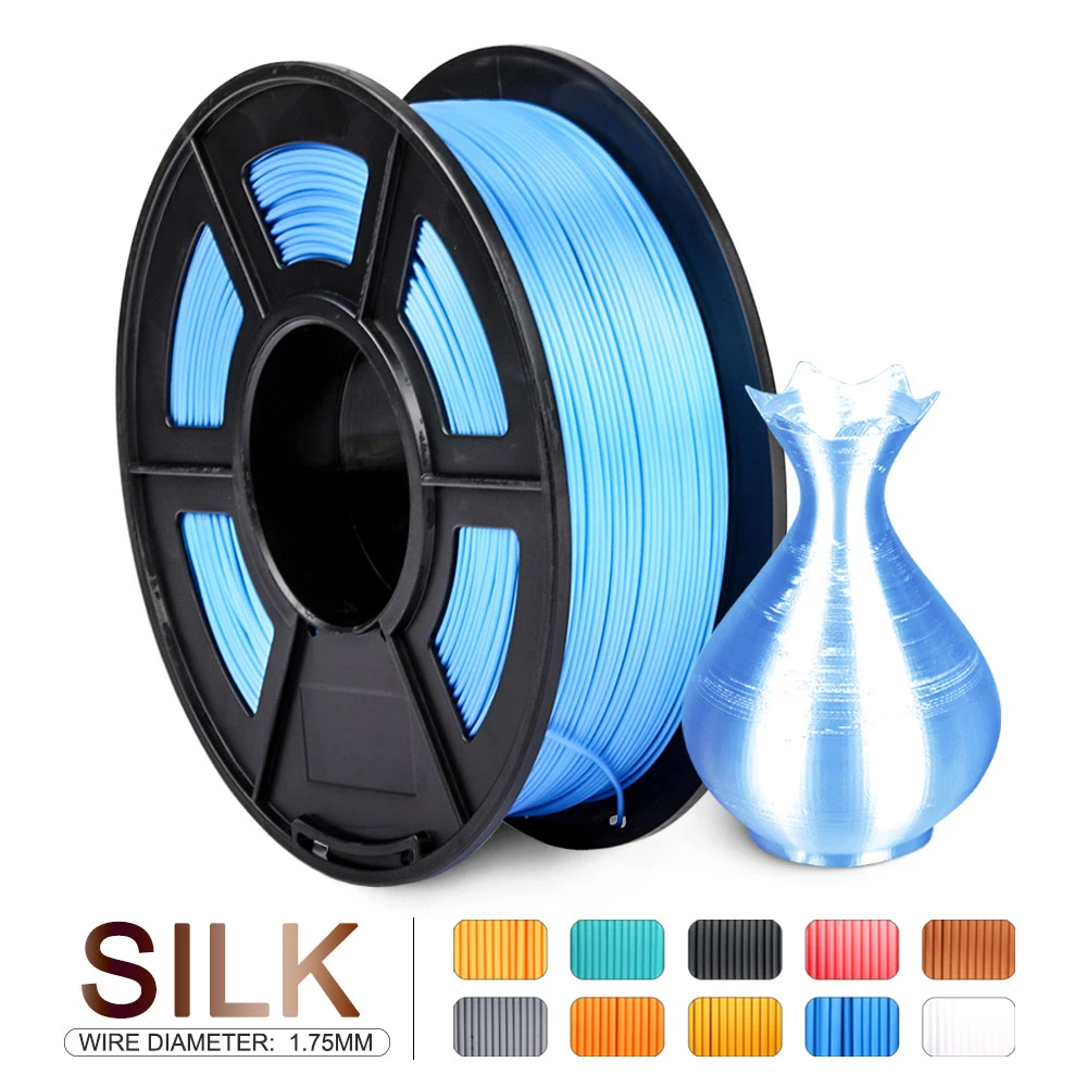 SILKY filament 1.75mm 1kg Blue SILK 1kg 3D Printer filament DIY for 3D printing Refills golden 3d-pen sublimation sublimacion
SILKY filament 1.75mm 1kg Blue SILK 1kg 3D Printer filament DIY for 3D printing Refills golden 3d-pen sublimation sublimacion
