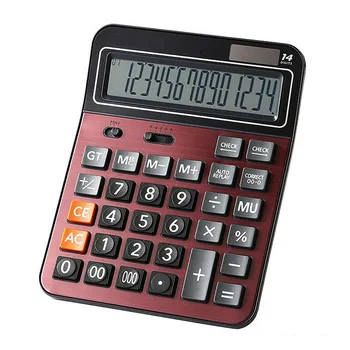 14-bit Arithmetic Calculator Large Display Solar Desktop Calculator Office Home Stationery Calculation Tool Office Supplies
14-bit Arithmetic Calculator Large Display Solar Desktop Calculator Office Home Stationery Calculation Tool Office Supplies