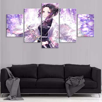 Hd Modern 5 Pieces Artwork Demon Slayer Kochou Shinobu Anime Poster Painting Canvas For Living Room Home Decor Framework
Hd Modern 5 Pieces Artwork Demon Slayer Kochou Shinobu Anime Poster Painting Canvas For Living Room Home Decor Framework