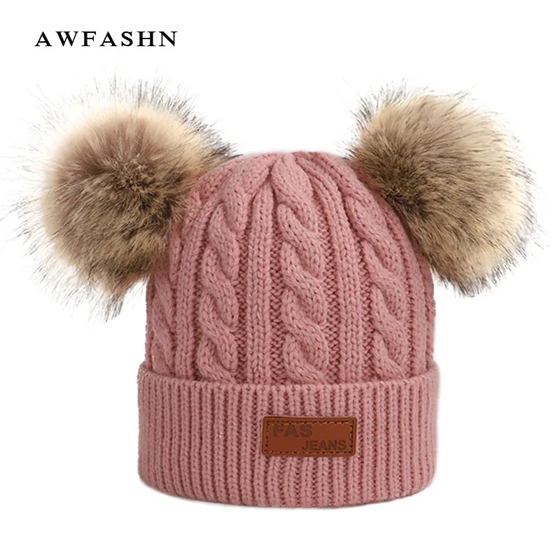 2019 New Winter Children Faux Fur Pompom Knit Beanie Kids Boys Girls Solid Color Hat Cotton Warm Baby Soft Cap Skullies Bonnet
2019 New Winter Children Faux Fur Pompom Knit Beanie Kids Boys Girls Solid Color Hat Cotton Warm Baby Soft Cap Skullies Bonnet