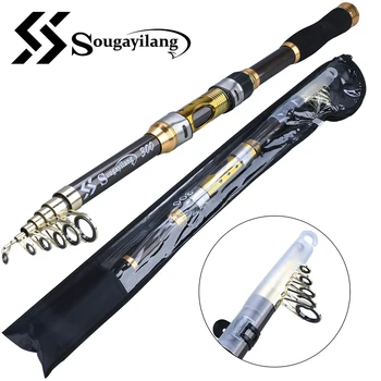 Sougayilang 2.1M-3.6MSpinning Fishing Rod Carbon Fiber 99% Trout Carp Telescopic Fishing Pole Lure Fishing Rod Tackle
Sougayilang 2.1M-3.6MSpinning Fishing Rod Carbon Fiber 99% Trout Carp Telescopic Fishing Pole Lure Fishing Rod Tackle