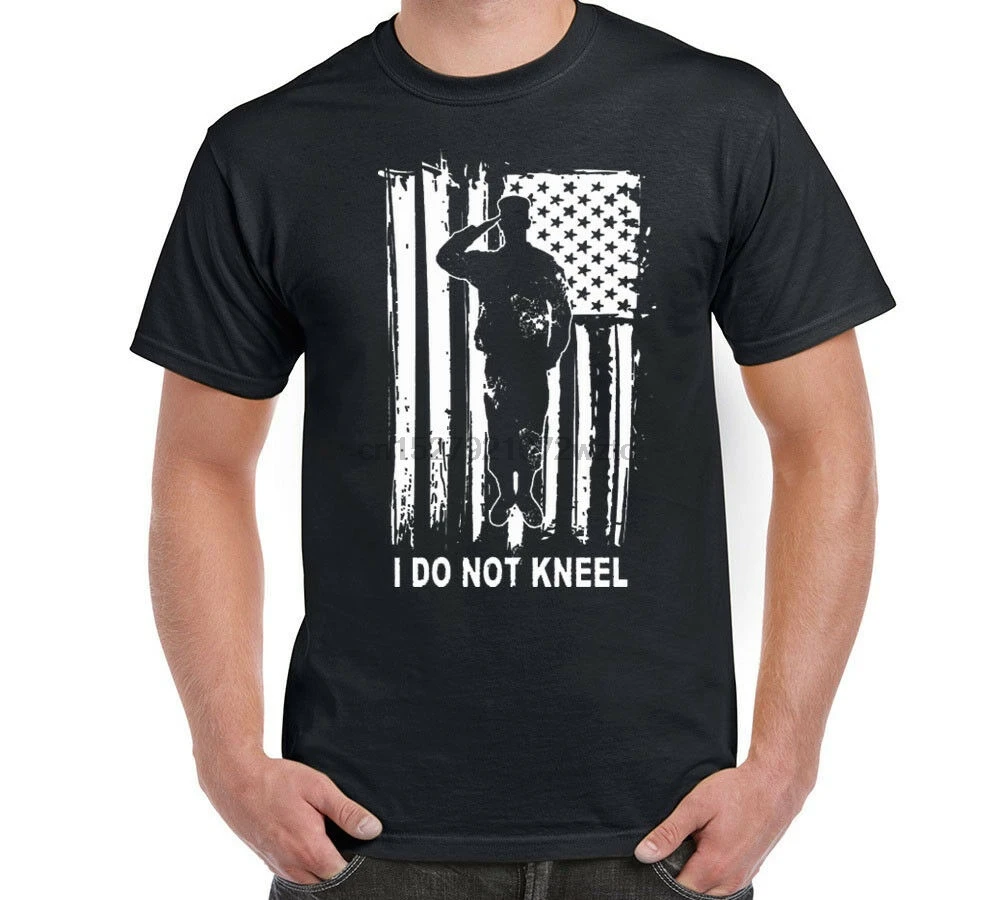 I Don't Kneel футболка американский флаг США Pride Political patriomic stand S 6XL|Футболки| |