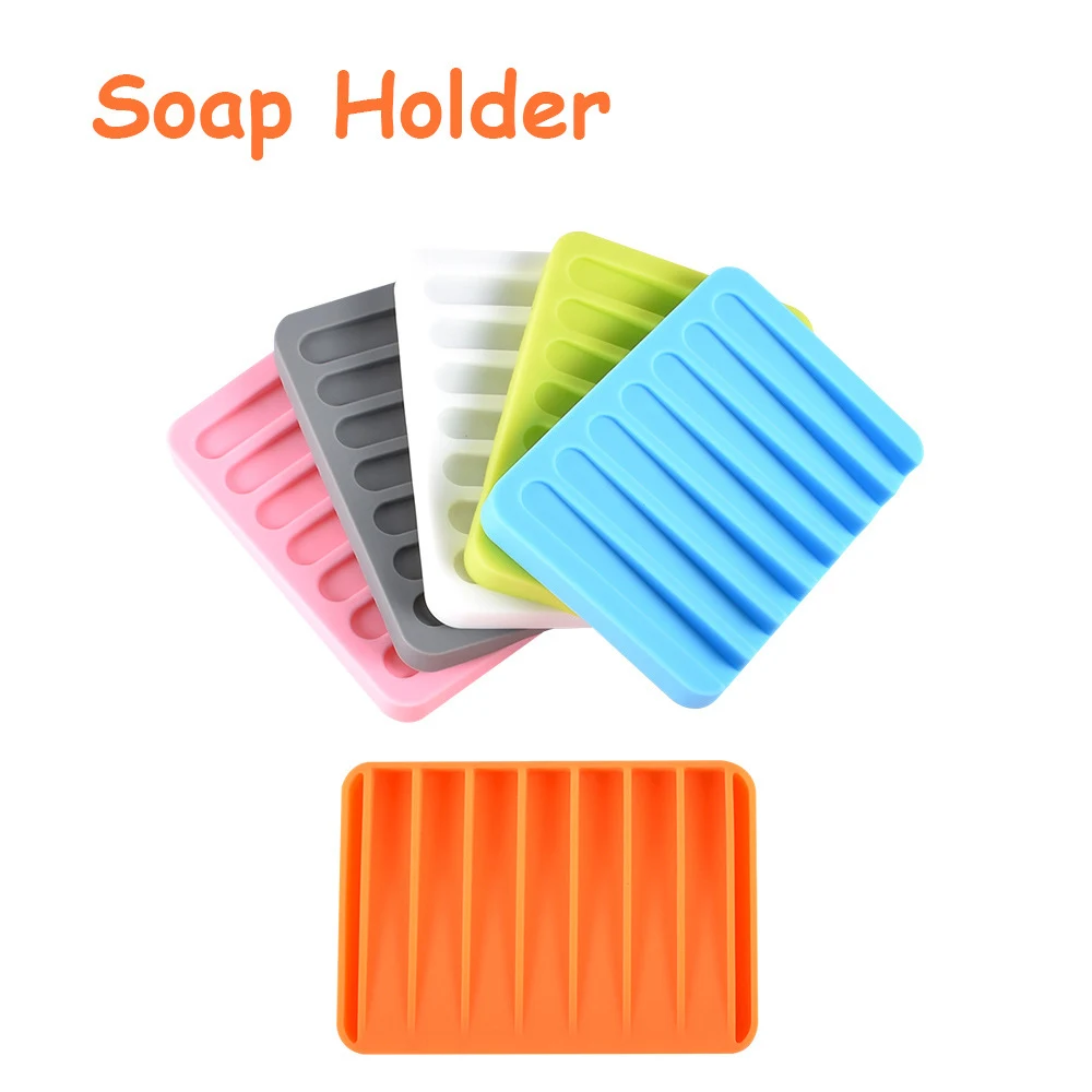 Silicone Soap Holder Non-slip Solid Color Flexible Soap Dish Plate Holder Tray Soapbox Container Storage For Bathroom Kitchen
Silicone Soap Holder Non-slip Solid Color Flexible Soap Dish Plate Holder Tray Soapbox Container Storage For Bathroom Kitchen