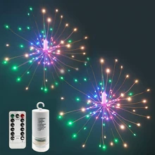 LED Firework Lights Outdoor Waterproof Garland Starburst String Light Hanging Lamps for Christmas Tree Home Wedding Decoration
LED Firework Lights Outdoor Waterproof Garland Starburst String Light Hanging Lamps for Christmas Tree Home Wedding Decoration