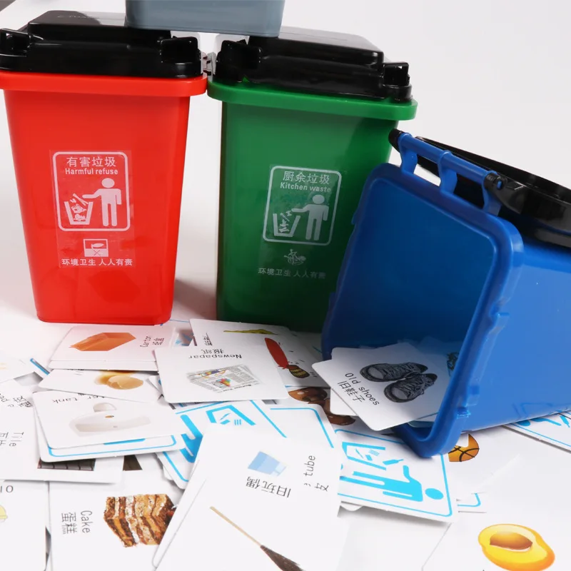 Kindergarten DIY Garbage Can Garbage Compartmental Hand-made Material Educational Tabletop Toys Education Environment Protection
Kindergarten DIY Garbage Can Garbage Compartmental Hand-made Material Educational Tabletop Toys Education Environment Protection