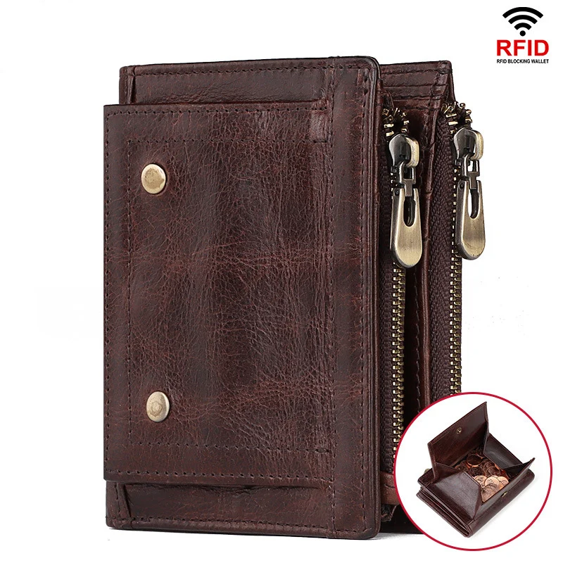 High Quality Men's Leather Japanese Coin Purse RFID Antimagnetic Men's Wallet Retro Double Zipper Multifunctional Wallet
High Quality Men's Leather Japanese Coin Purse RFID Antimagnetic Men's Wallet Retro Double Zipper Multifunctional Wallet