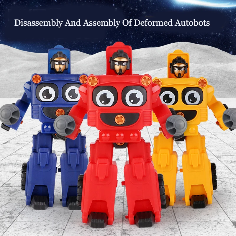 DIY Kids Building Blocks Disassembly And Assembly Deformation Car Man Excavator Truck Manual Screw Educational Deformed Autobot
DIY Kids Building Blocks Disassembly And Assembly Deformation Car Man Excavator Truck Manual Screw Educational Deformed Autobot