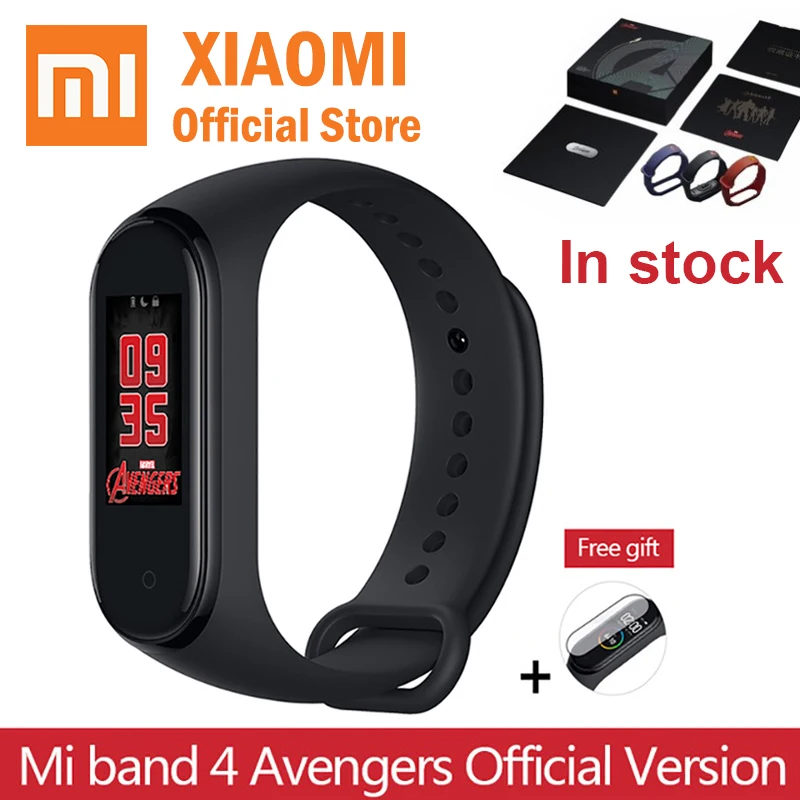 Original Xiaomi Mi Band 4 Avengers Limited Edition Bracelet Bluetooth5.0 Heart Rate Fitness 135mAh Smart Miband 4
Original Xiaomi Mi Band 4 Avengers Limited Edition Bracelet Bluetooth5.0 Heart Rate Fitness 135mAh Smart Miband 4