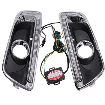 2Pcs DRL for Chevrolet chevy Malibu LED Daytime Running Lights Fog Lamp With Yellow Turn Signal
2Pcs DRL for Chevrolet chevy Malibu LED Daytime Running Lights Fog Lamp With Yellow Turn Signal
