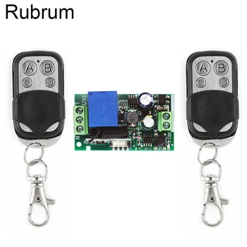 Rubrum 433MHz Universal Remote Control AC 220V 1CH RF Relay Receiver Module RF Switch 4 Button Remote Control Gate Garage Opener
Rubrum 433MHz Universal Remote Control AC 220V 1CH RF Relay Receiver Module RF Switch 4 Button Remote Control Gate Garage Opener