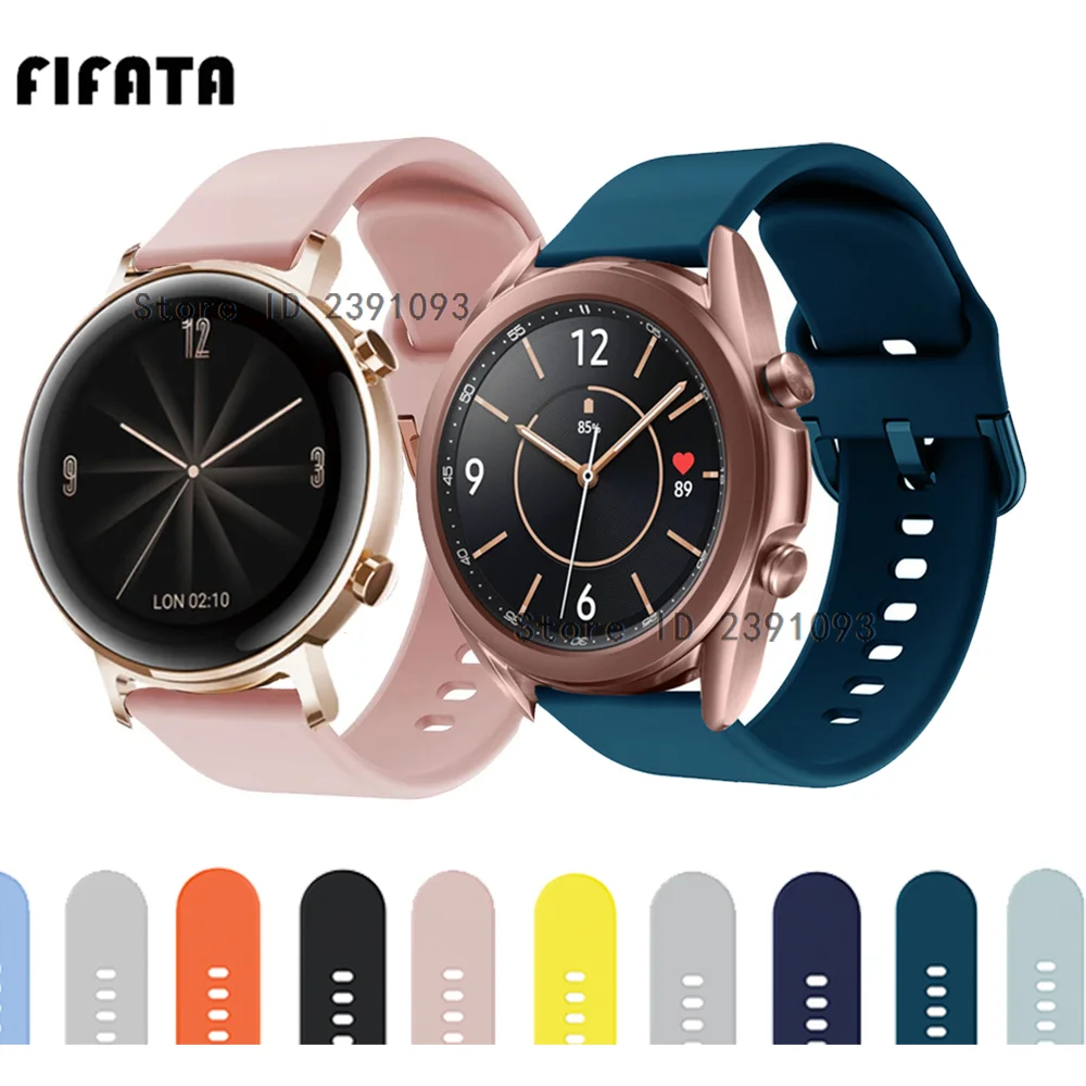 Ремешок силиконовый для Huawei watch GT3 46 мм 42 браслет Galaxy 3 45 41 часов GT | Электроника