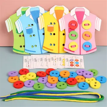 Kids Montessori Educational Toys Children Wooden Beads Lacing Board Toys Toddler Sew On Buttons Early Education Teaching Puzzle
Kids Montessori Educational Toys Children Wooden Beads Lacing Board Toys Toddler Sew On Buttons Early Education Teaching Puzzle