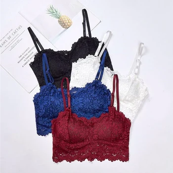 Soutien-gorge push up en dentelle sans fil pour femme, bralette, lingerie sexy, bonnet complet, dos nu, sous-vêtements ultra-fins, haut souple, grande taille, nouveau 2
