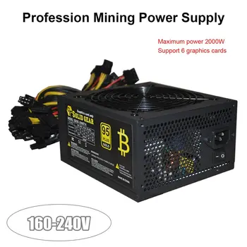 2000W ATX Gold Mining Power Supply SATA IDE 8 GPU for ETH BTC Ethereum Coin Miner Support 8 Graphics Card Power Supply
2000W ATX Gold Mining Power Supply SATA IDE 8 GPU for ETH BTC Ethereum Coin Miner Support 8 Graphics Card Power Supply
