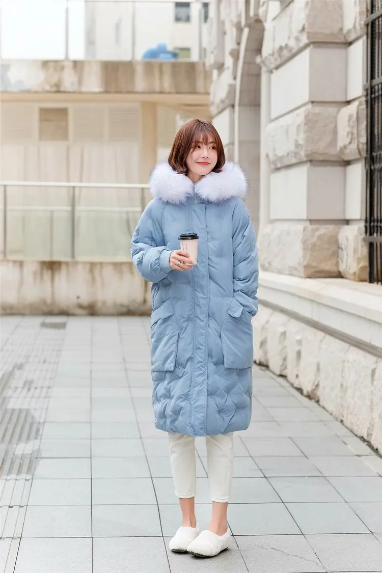 Cotton Coat Women's 2018 New Style Korean-style Winter Thick Loose-Fit Large Fur Collar Lettered Embroidered Mid-length Cotton-p
Cotton Coat Women's 2018 New Style Korean-style Winter Thick Loose-Fit Large Fur Collar Lettered Embroidered Mid-length Cotton-p