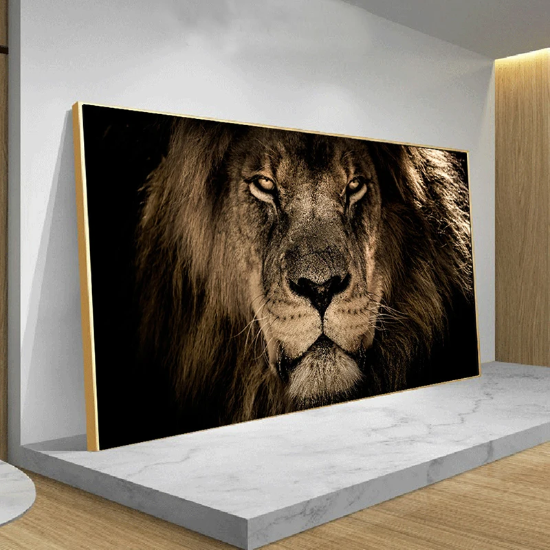 Фото Африканский большой лев леопард Животные уход за кожей лица холст Картины