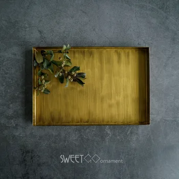 Nordic Retro Rectangular Desktop Combination Storage Tray Home Geometric Metal Fruit Plate Gold Brushed Table Desktop Decoration
Nordic Retro Rectangular Desktop Combination Storage Tray Home Geometric Metal Fruit Plate Gold Brushed Table Desktop Decoration
