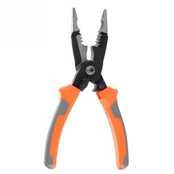 8 inch Multi-function Electrician Pliers 5-in-1 Wire Stripper Crimping Pliers Burr Trimmer Puller
8 inch Multi-function Electrician Pliers 5-in-1 Wire Stripper Crimping Pliers Burr Trimmer Puller