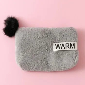 Winter Fur Cosmetic Bag Soft Plush Cosmetic Bags Travel Zipper Pouch Storage Organizer with Fur Ball Make up Case Dropship Solid 
Winter Fur Cosmetic Bag Soft Plush Cosmetic Bags Travel Zipper Pouch Storage Organizer with Fur Ball Make up Case Dropship Solid
