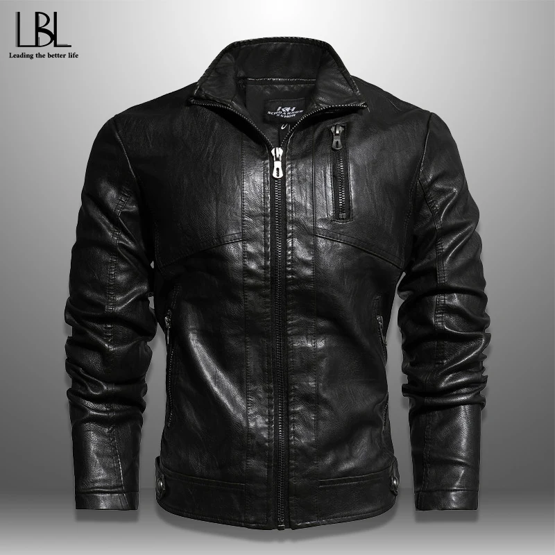 2019 Autumn Men's New Fashion Solid PU Leather Jacket Slim Fit Winter Soft Inner Fleece Coat Zipper Sleeve Windbreaker Jaqueta
2019 Autumn Men's New Fashion Solid PU Leather Jacket Slim Fit Winter Soft Inner Fleece Coat Zipper Sleeve Windbreaker Jaqueta
