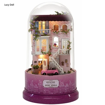 Rotate The Music Doll House Furniture Diy Miniature 3D Wooden Miniaturas Dollhouse Model Building Kits Toys For Children Gifts
Rotate The Music Doll House Furniture Diy Miniature 3D Wooden Miniaturas Dollhouse Model Building Kits Toys For Children Gifts