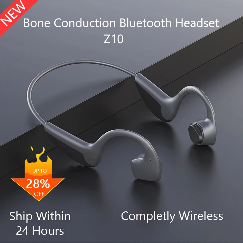 Wireless Bone Conduction Bluetooth Headset Z10 Smart Bluetooth 5.0 Sweatproof Outdoor Sports Headset With Hands-free Microphone
Wireless Bone Conduction Bluetooth Headset Z10 Smart Bluetooth 5.0 Sweatproof Outdoor Sports Headset With Hands-free Microphone