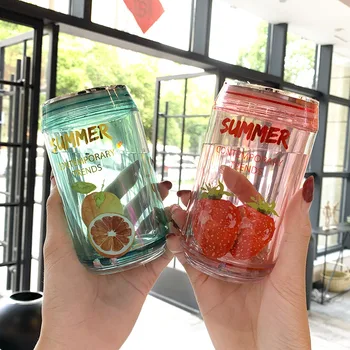 Creative Fashion Cans Bright Sheet 280ML Straw Cup Summer Outdoor Cold Drink Cup
Creative Fashion Cans Bright Sheet 280ML Straw Cup Summer Outdoor Cold Drink Cup