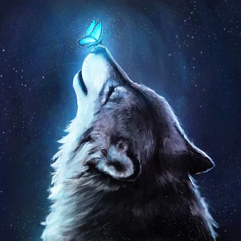 Diamond Mosaic DIY Diamond Embroidery Animal Cross Stitch Wolf And Butterfly Looking Up Diamond Painting Hobby Gift
Diamond Mosaic DIY Diamond Embroidery Animal Cross Stitch Wolf And Butterfly Looking Up Diamond Painting Hobby Gift