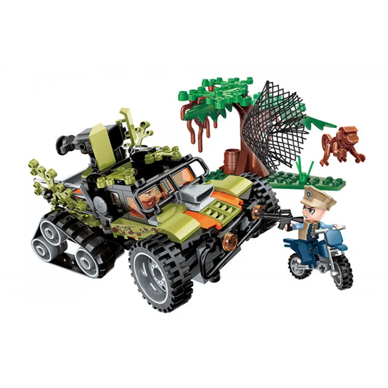 1921 227pcs City Hunting Model Kit Blocks Compatible Bricks Toys for Boys Girls Children Modeling Legoingly For Kids Gift
1921 227pcs City Hunting Model Kit Blocks Compatible Bricks Toys for Boys Girls Children Modeling Legoingly For Kids Gift