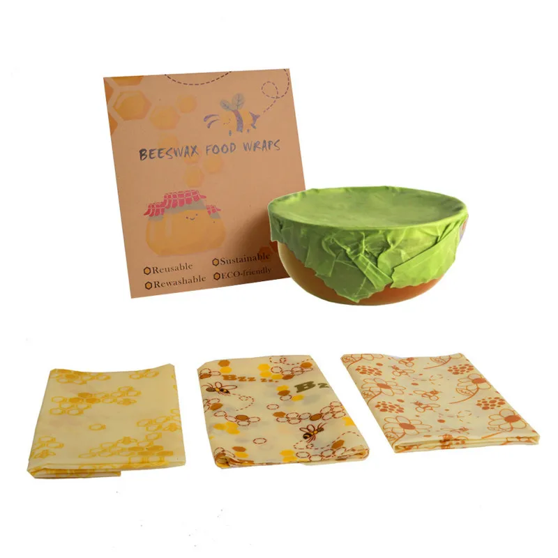 3Pcs/set Reusable Beeswax Wrap Seal Food Fresh Keeping Wrap Lid Cover Stretch Vacuum Food Cloth Sealer Kitchen Tools
3Pcs/set Reusable Beeswax Wrap Seal Food Fresh Keeping Wrap Lid Cover Stretch Vacuum Food Cloth Sealer Kitchen Tools