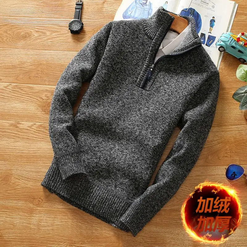 2020 New Winter Woolen Men's Sweater, Turtleneck Middle Zipper Sweater, Spring Quality Wool Knitted Sweater
2020 New Winter Woolen Men's Sweater, Turtleneck Middle Zipper Sweater, Spring Quality Wool Knitted Sweater