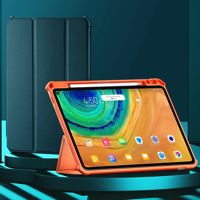 XUNDD Anti-impact Smart Sleep Flip Leather Case for Huawei MatePad Pro 10.8 Tablet Case Sleeve with Pencil Holder TPU Cover
XUNDD Anti-impact Smart Sleep Flip Leather Case for Huawei MatePad Pro 10.8 Tablet Case Sleeve with Pencil Holder TPU Cover