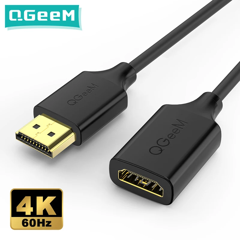 QGeeM 4K HDMI совместимый удлинитель кабеля 2 0 адаптер для Xiaomi Xbox Serries X PS5 ТВ-приставки