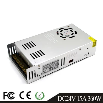 DC Power Supply Driver 24V 15A 360W Transformer AC110V 220V To DC24V Led Power Adapter for Strip Lamp CNC CCTV Stepper Motor
DC Power Supply Driver 24V 15A 360W Transformer AC110V 220V To DC24V Led Power Adapter for Strip Lamp CNC CCTV Stepper Motor
