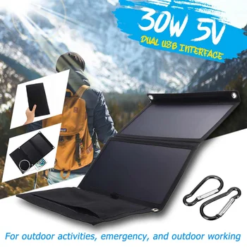 Hot Sales Sunpower 30W 5V Foldable Solar Panel Charger Solar Power Bank Dual USB Camouflage Backpack Camping Hiking for phone
Hot Sales Sunpower 30W 5V Foldable Solar Panel Charger Solar Power Bank Dual USB Camouflage Backpack Camping Hiking for phone