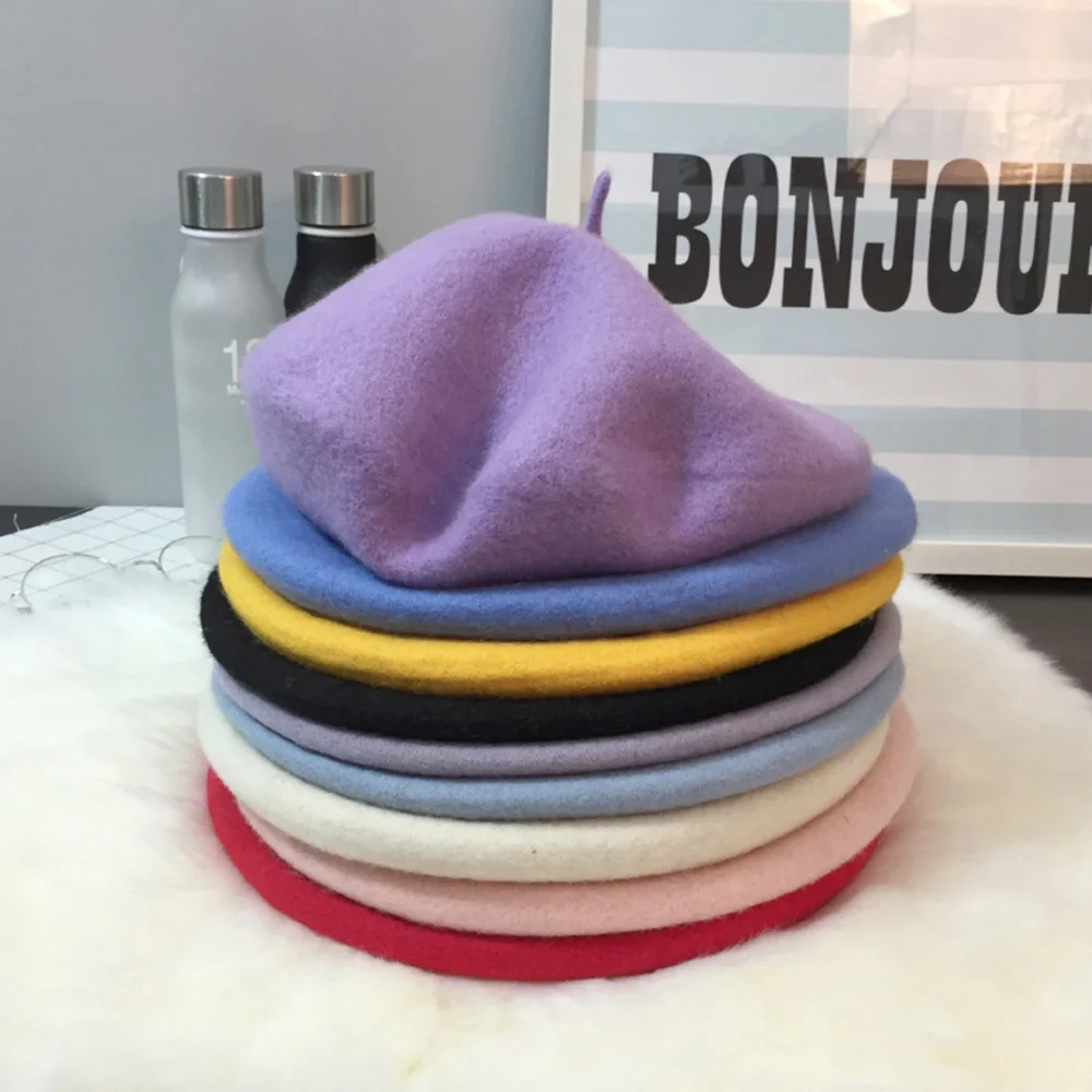 Color Hats Wool Vintage Warm Elegant Beanie Solid Cap Plain Hat Women Beret French
Color Hats Wool Vintage Warm Elegant Beanie Solid Cap Plain Hat Women Beret French