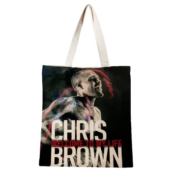 Custom Chris Brown Shopping Bag Graphic Tote Harajuku Shopper Bag Women Canvas Shoulder Bag Female Ulzzang Eco 30*35cm
Custom Chris Brown Shopping Bag Graphic Tote Harajuku Shopper Bag Women Canvas Shoulder Bag Female Ulzzang Eco 30*35cm