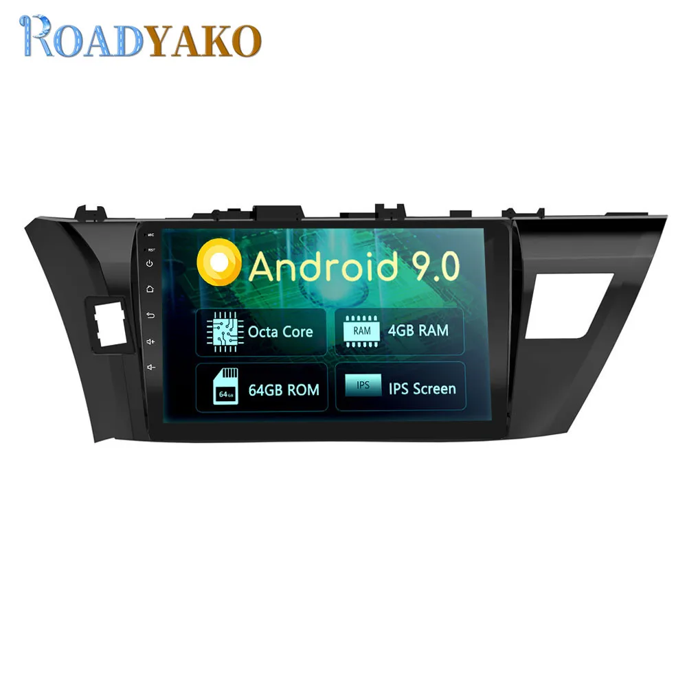Автомобильная Мультимедийная панель 10 1 дюйма Android видео плеер для Toyota Corolla 2014-2016