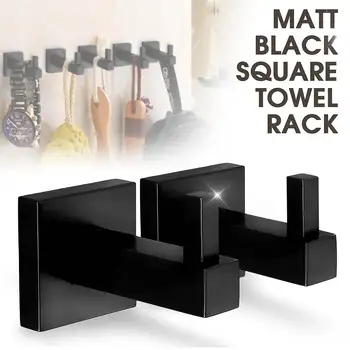Xueqin Matte Black Square Towel Rack Wall Mounted Holder Rail Tissue Roll Toilet Brush Holder Robe Hook Bathroom
Xueqin Matte Black Square Towel Rack Wall Mounted Holder Rail Tissue Roll Toilet Brush Holder Robe Hook Bathroom