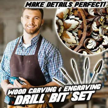 Spot 5 Pcs/set Wood Carving Engraving Drill Bit Milling Cutter Carving Root Tools Woodworking Best Price
Spot 5 Pcs/set Wood Carving Engraving Drill Bit Milling Cutter Carving Root Tools Woodworking Best Price