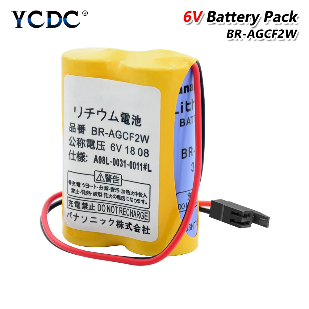 YCDC BR-AGCF2W A98L-0031-0011 #L 6V 2200mAh Lithium Li-ion Battery For Fanuc Control Backup Power Batteries With Plug
YCDC BR-AGCF2W A98L-0031-0011 #L 6V 2200mAh Lithium Li-ion Battery For Fanuc Control Backup Power Batteries With Plug