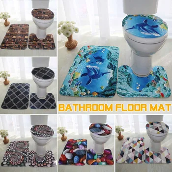3pcs Bathroom Mat Set Ocean Underwater World Non Slip Kitchen Bath Mat Coral Fleece Floor Mats Washable Bathroom Toilet Rug
3pcs Bathroom Mat Set Ocean Underwater World Non Slip Kitchen Bath Mat Coral Fleece Floor Mats Washable Bathroom Toilet Rug