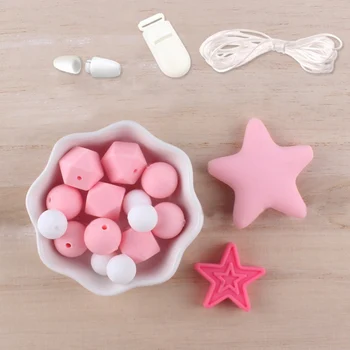 New Silicone Beads Set DIY Baby Teething Molar Toy Infants Necklace Bracelet Teether Pacifier Chain Making Accessories
New Silicone Beads Set DIY Baby Teething Molar Toy Infants Necklace Bracelet Teether Pacifier Chain Making Accessories