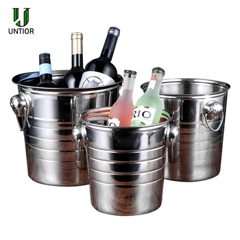 UNTIOR 1L/3L/5L/7L Stainless Steel Ice Bucket Handles Champagne Bucket Wine Bucket Spit Wine Barrel Container Club Bar Supplies 
UNTIOR 1L/3L/5L/7L Stainless Steel Ice Bucket Handles Champagne Bucket Wine Bucket Spit Wine Barrel Container Club Bar Supplies