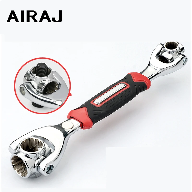 AIRAJ 8/52-in-1 Tiger Wrench Hand Tools Socket Works with Spline Bolts Torx 360 Degree 6-Point Universial Car Repair Spanner
AIRAJ 8/52-in-1 Tiger Wrench Hand Tools Socket Works with Spline Bolts Torx 360 Degree 6-Point Universial Car Repair Spanner