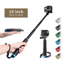 19" Inch Extendable Pole Selfie Stick Handheld Monopod with Mount Adapter for GoPro 2 3 3+ 4 5 6 7 8 9 10 SJCAM Cameras
19" Inch Extendable Pole Selfie Stick Handheld Monopod with Mount Adapter for GoPro 2 3 3+ 4 5 6 7 8 9 10 SJCAM Cameras