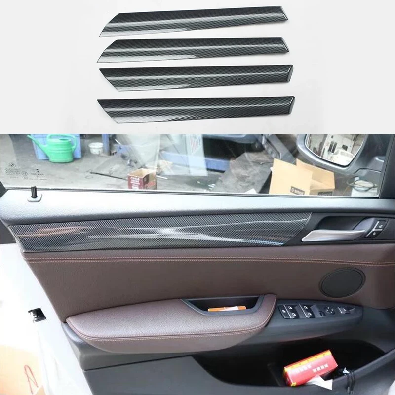 4PCS Carbon Fiber Color Inner Door Stripe Trim Cover For BMW X3 F25 2011-2014 & X4 F26 2015-2017 car accessories
4PCS Carbon Fiber Color Inner Door Stripe Trim Cover For BMW X3 F25 2011-2014 & X4 F26 2015-2017 car accessories
