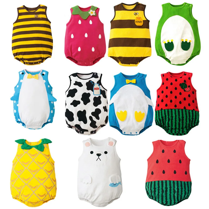 Unisex Baby Boys Girls Fruit Clothing Sleeveless Summer One Piece Romper Watermelon Rompe Costume Cotton Triangle Jumpsuit
Unisex Baby Boys Girls Fruit Clothing Sleeveless Summer One Piece Romper Watermelon Rompe Costume Cotton Triangle Jumpsuit